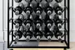 Levede 30 Bottle Industrial Wine Rack with Wooden Top Shelf - Image 5