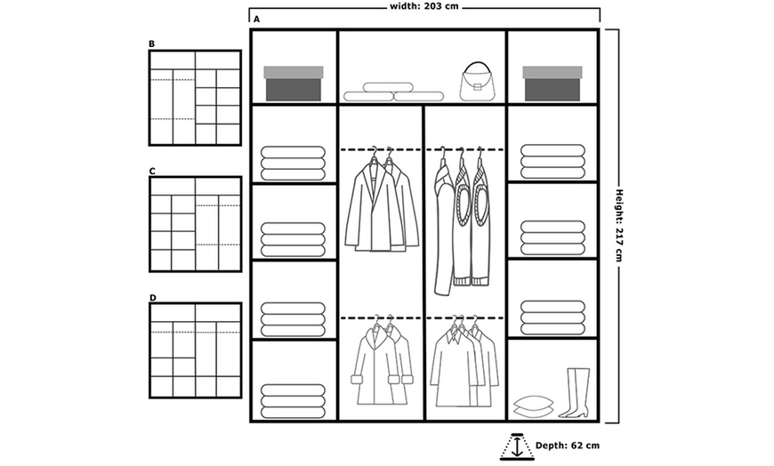 Image 13: Sliding Wardrobes 4u Nicole Sliding Wardrobe 