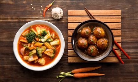 For One: Five-Course Menu (Soup, Starter, Rice/Noodle, Main Course + Dessert)