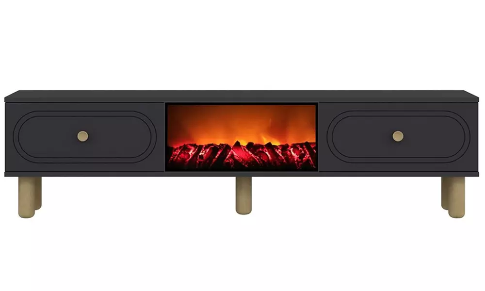 Meuble TV avec cheminée LED 150 cm Kocoon