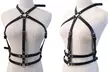 Leather Chest Body Harness Waist Belt Strap Punk Corset Bustier - Second Medium