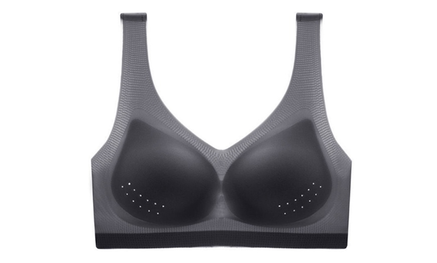 Image 12: Women's Seamless Breathable Push Up Bras