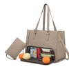 Image 2: Stylish 2-in-1 Tote Bag for Work/Travel with Insulated Lunch Section