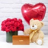 Image 12: Send Fresh Roses with Premium Assorted Chocolates, Teddy Bear, & Balloon Bundle Option | Pickup or Same Day Flower Delivery (Up to 30% Off)