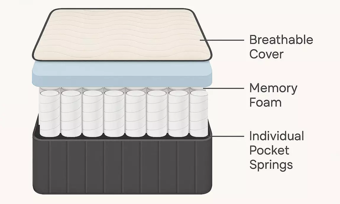 Elton Contemporary Grey Upholstered Bed Frame with Optional Mattress