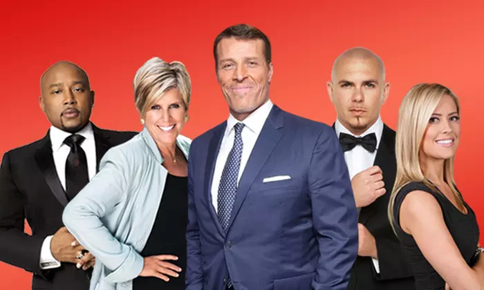 Wealth Expo with Tony Robbins, Suze Orman, and Pitbull on Sunday, April 2, at 8 a.m.  - Primary Image