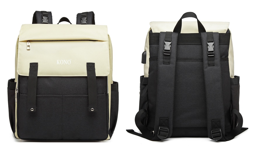 Image 3: Kono Multi-Compartment Backpack