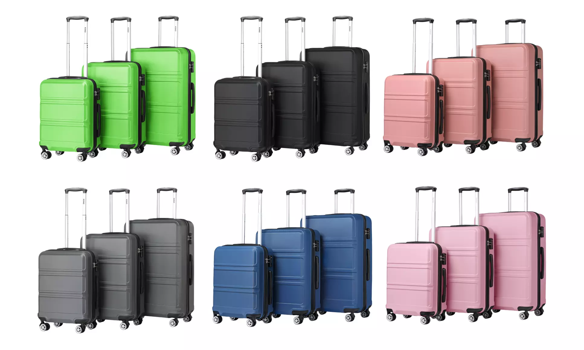 1x oder 3x KONO Hartschalenkoffer