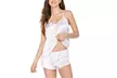 Women's Sexy Lingerie Satin Pajamas Cami Shorts Set Nightwear - Second Medium