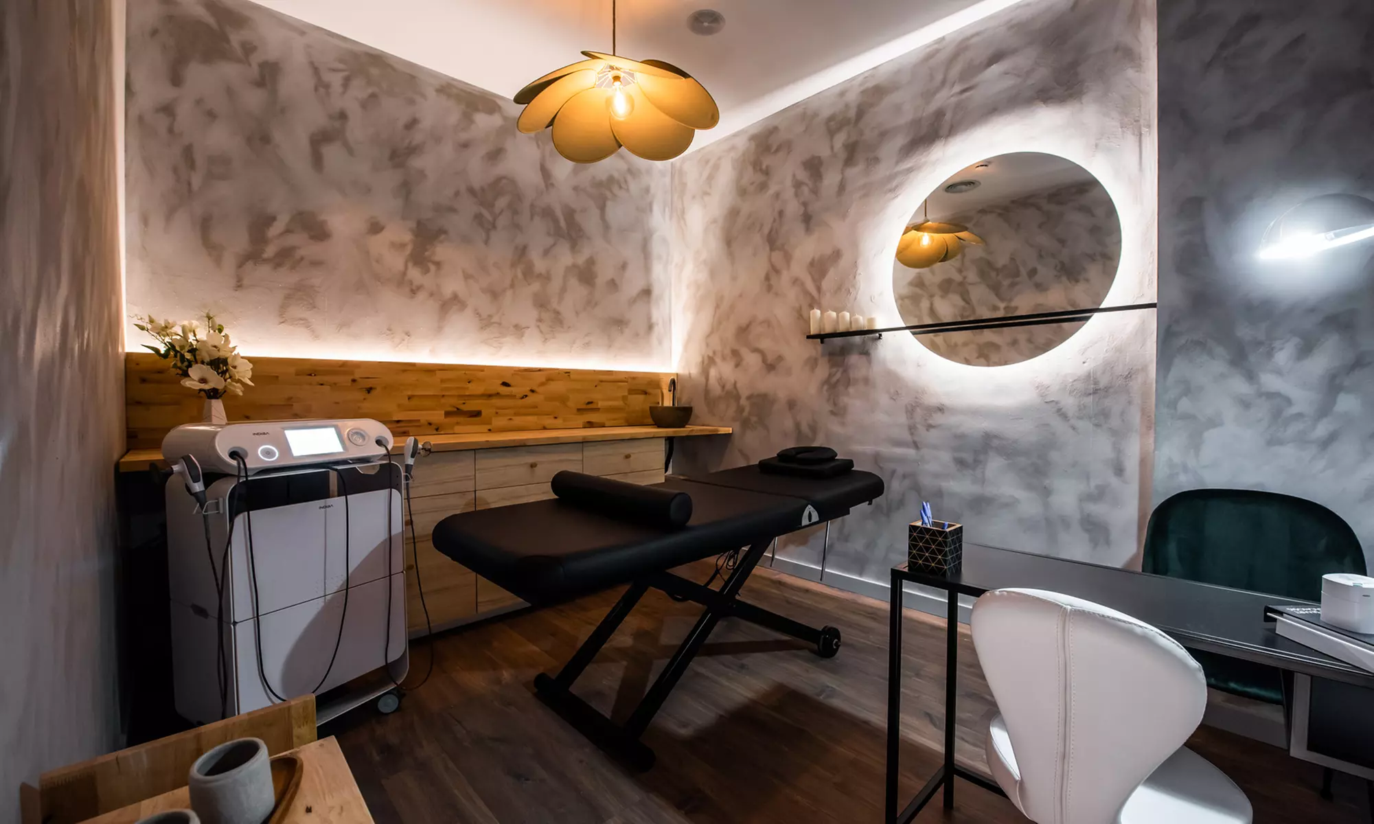 Sesión de depilación láser