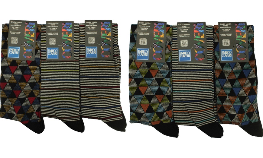 Image 3: Lot de 6 ou 12 chaussettes longues 39-46 Enrico Coveri