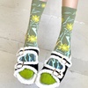 Image 14: Four Pairs Monet-Inspired Women Novelty Crew Socks