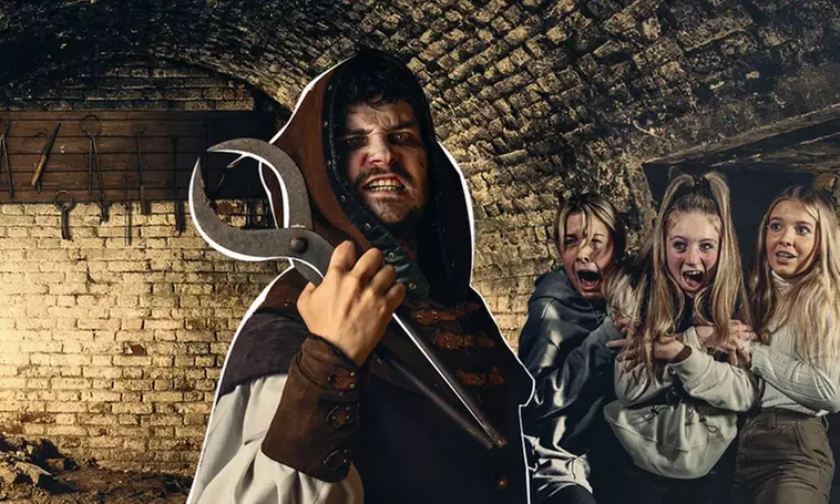 Durf jij? Beleef de duistere geschiedenis met een kind of volwassene ticket voor Amsterdam Dungeon, nu tot 21% korting - Primary Image