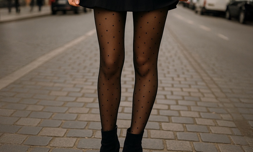 Image 7: Collants thermiques effet peau doublés polaire