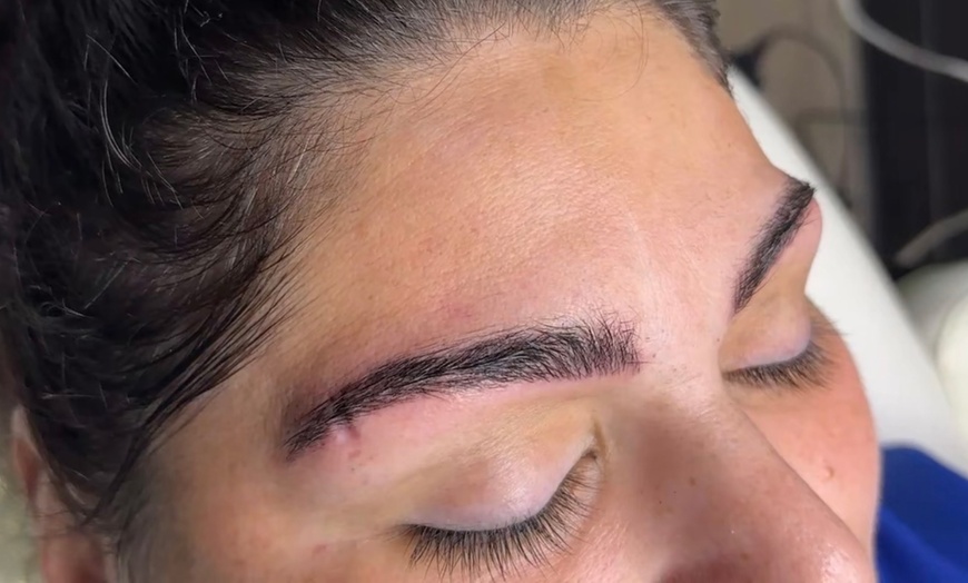 Image 3: 3D Microblading Session with Optional Touch Up or/& Shading