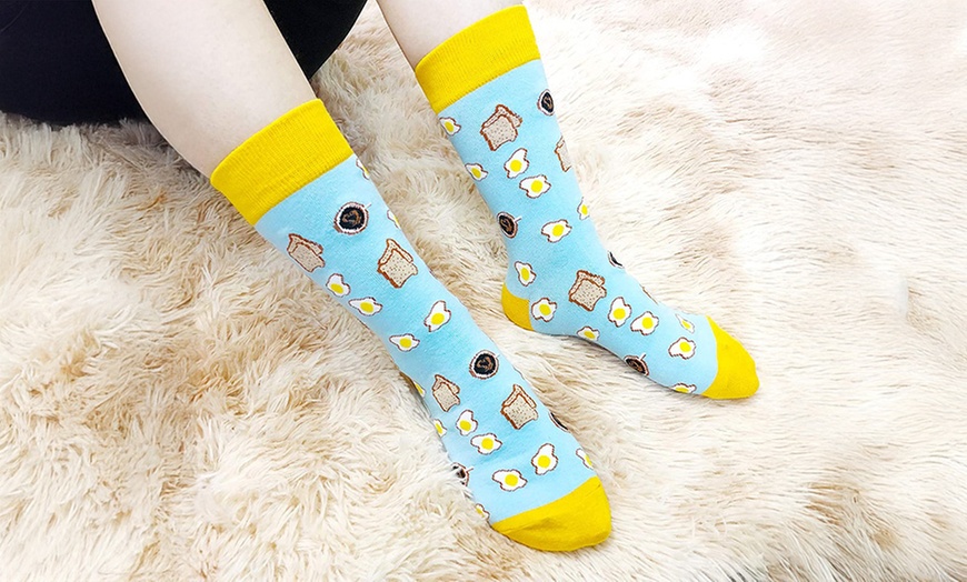 Image 3: Womens Novelty Funny Socks