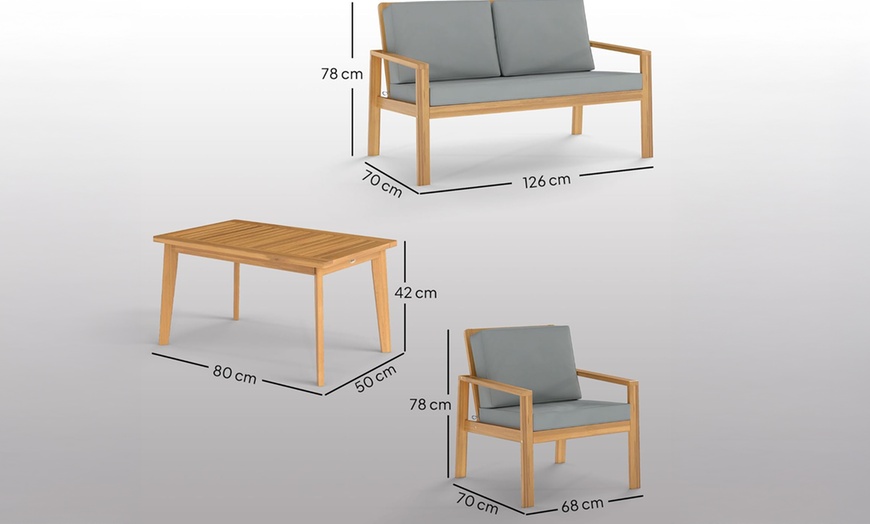 Image 24: Outsunny Four Seater Garden Furniture Set