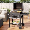 Image 17: Charcoal BBQ Grill with a Trolley in Various Sizes