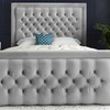 Image 6: DS Living Kingston Upholstered Soft Velvet Bed