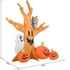 Image 15: HomCom Halloween Inflatable Tree with LED Lights