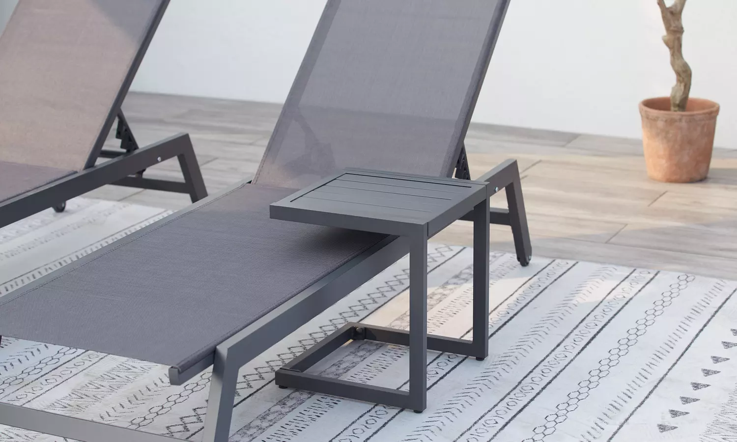 Lot de 2 transats Côté Lounge