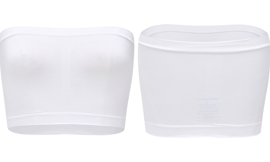 Image 2: Blu Apparel Three Packs of Seamless Bandeau Bras