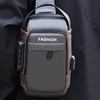 Image 11: Anti-theft Chest Shoulder Crossbody Sling Bag with USB Port
