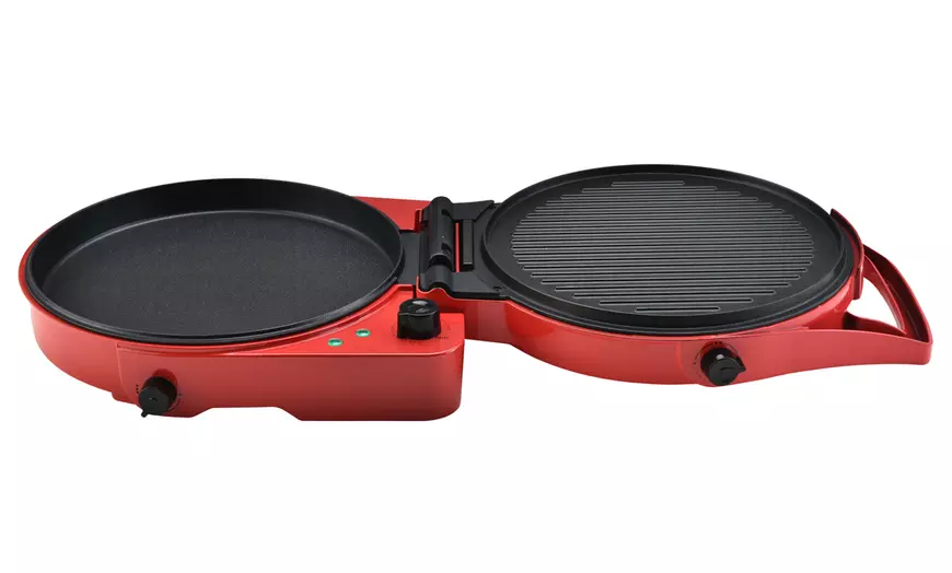 Image 9: TODO 1800W Electric Pizza Maker Pizza Oven Flat Grill