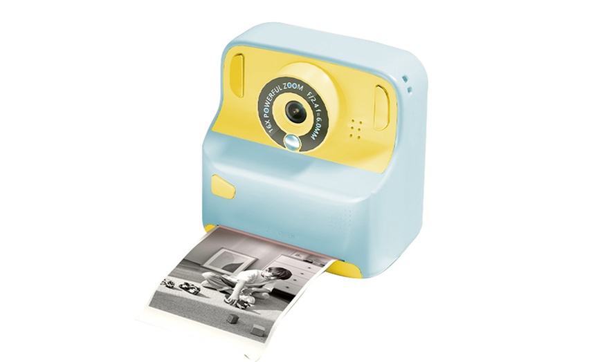 Image 3: Kids Instant Print Camera with Memory Card and 5 Rolls of Print Paper