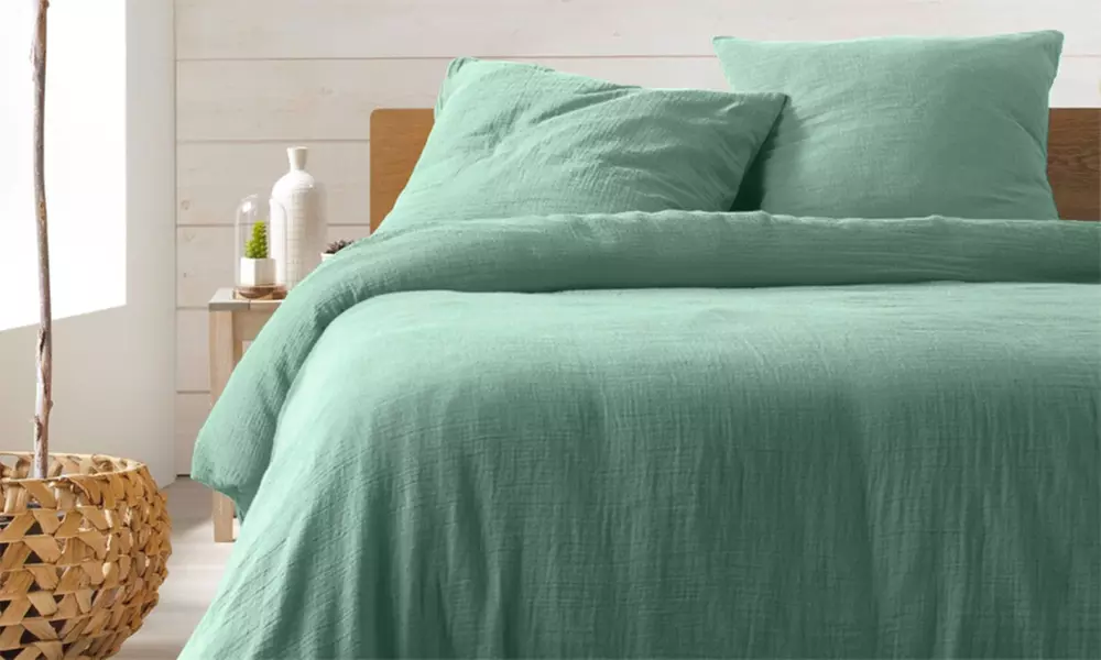 Parure de lit en gaze de coton "Angelina" de Promo Linge