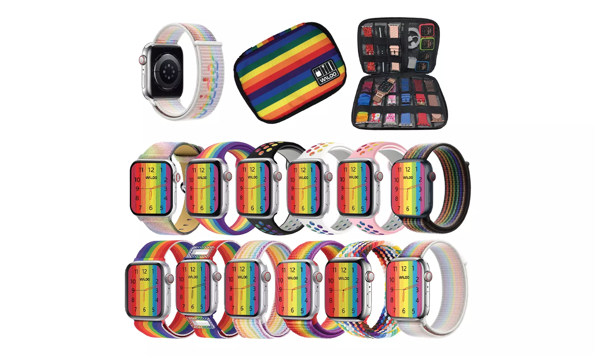 Waloo Pride Apple Watch Bands and Watch Band Organizer for Apple Watch
