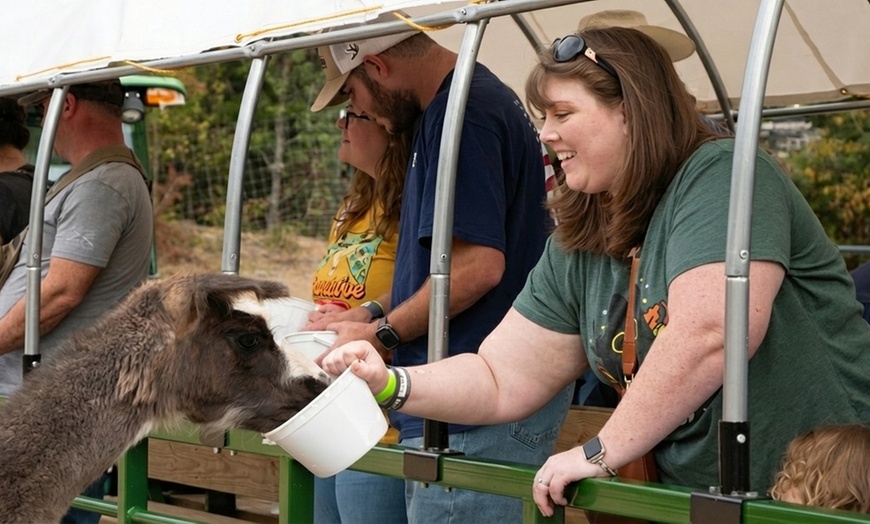 Image 6: Safari Hayride with Animal Encounters and Family Friendly Wagon Ride