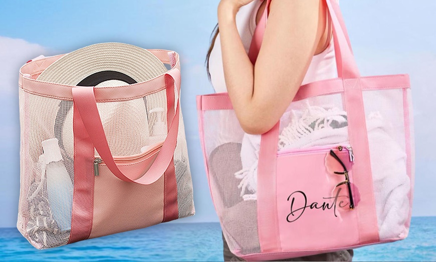 Image 3: Personalisierbare Umhängetasche mit Name & Design nach Wahl