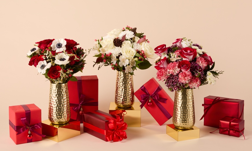 Image 1: Next Day Farm-Fresh Christmas Flowers from The Bouqs Company (Up to 50% Off)