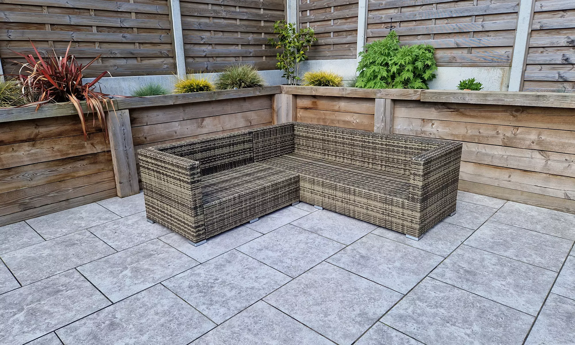 Atlanta Corner Sofa Dining Set with Rising Table and Ice Bucket