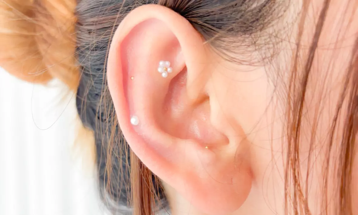 Jewelry Ear Seeding w/ 24k Gold/Silver Pellets for Overall Wellbeing