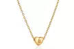 Initial Heart Pendant Necklace Letter Heart Choker Necklace - Second Medium