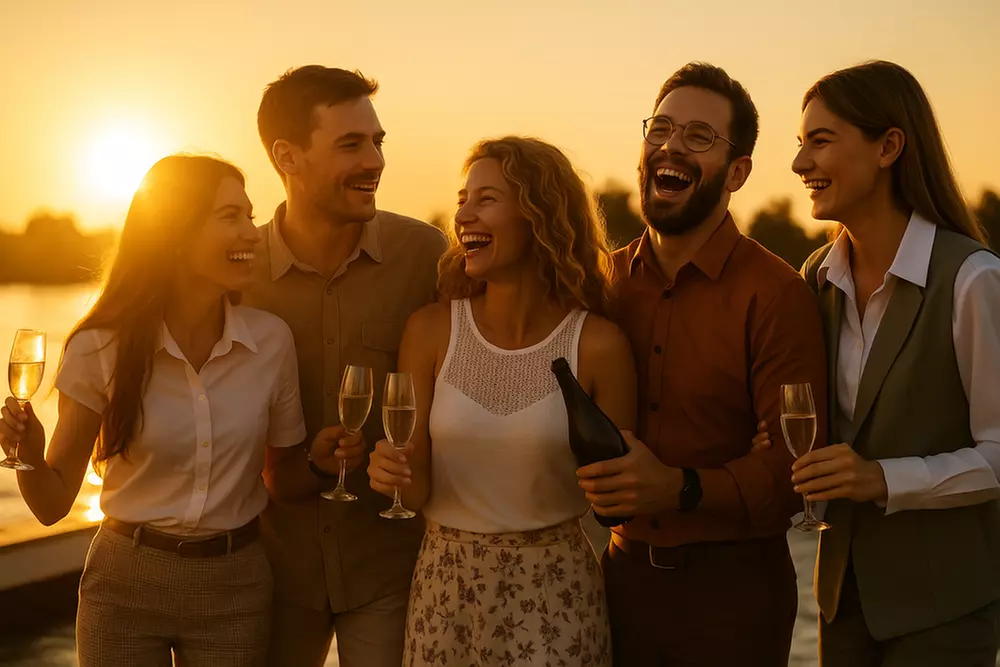 Disco Sunset Party Cruise – DJ, Trampoline, BYOB & 2 Cocktails (18+)