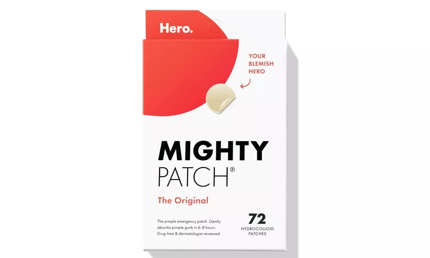 Hero Cosmetics Mighty Patch Original Patch - Acne Pimple Patch - Large 72 Ct Box