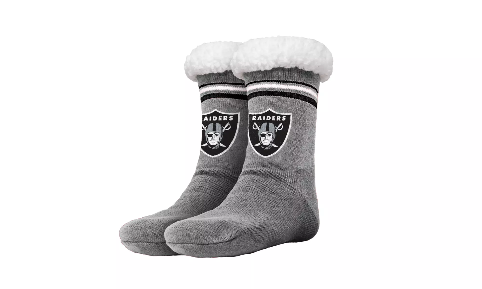 Forever Collectibles Women's NFL Footy Sherpa Sock Slippers