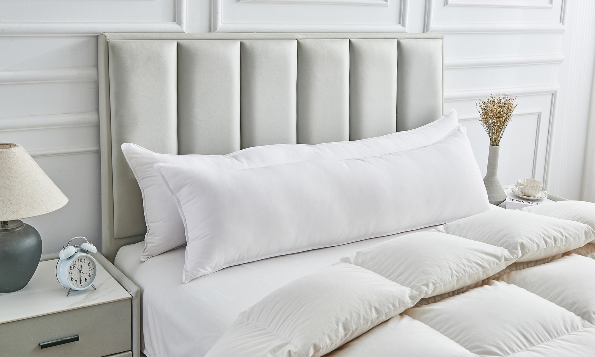 Traversin ergonomique, 100 % microfibre, Sampur