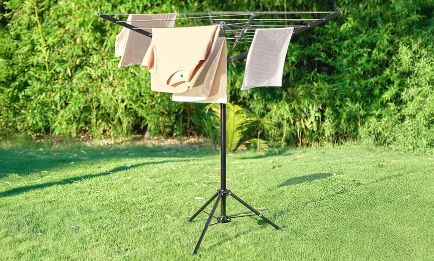 Image 3: Four-Arm Rotary Foldable Washing Line 16m