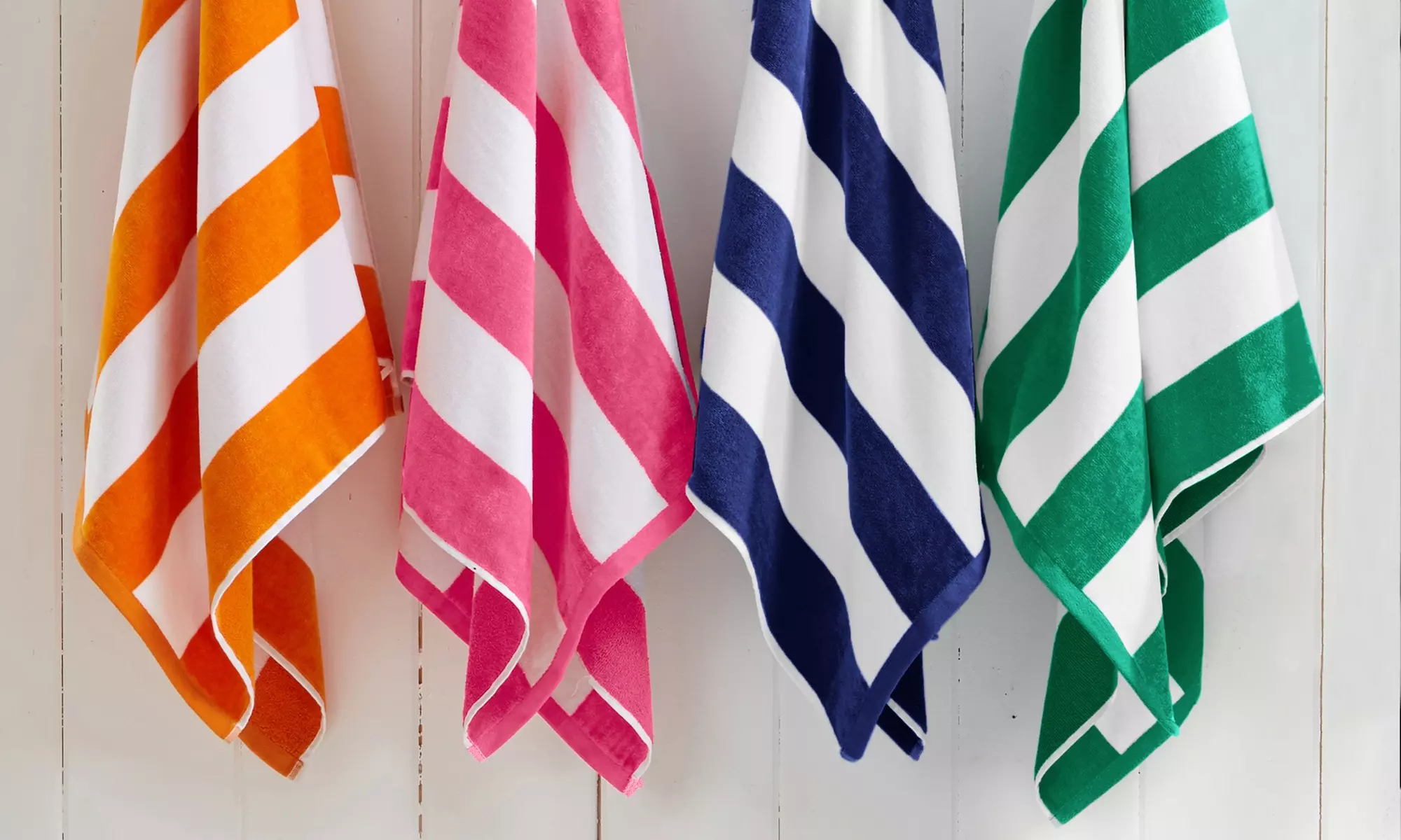 FreshFolds Four Pack Cotton Velour Beach Towels