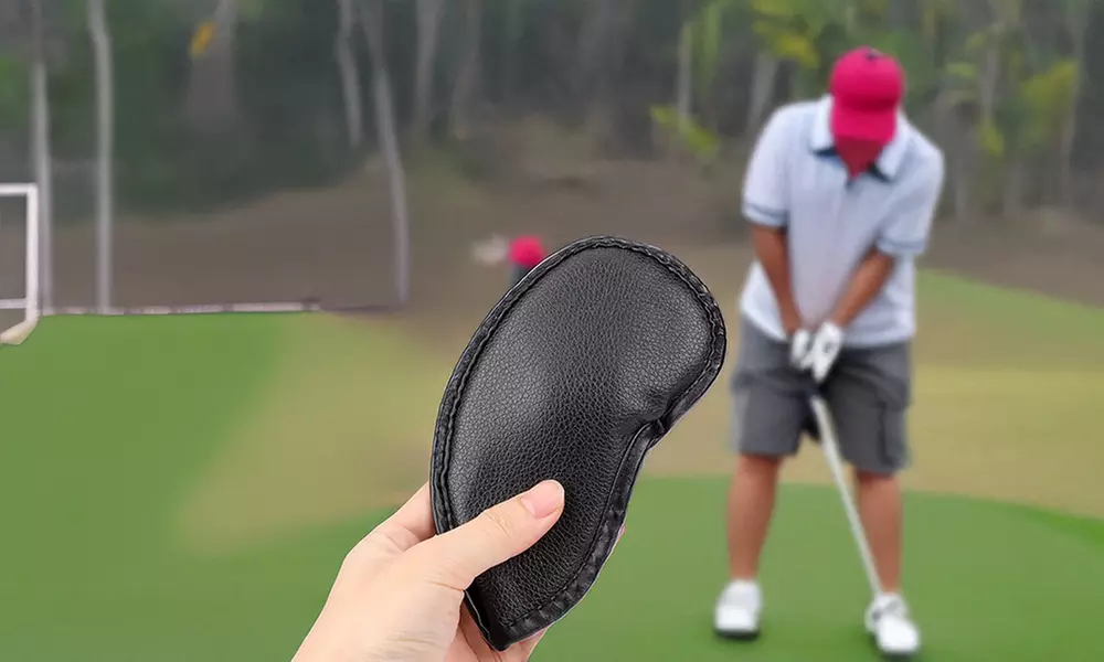 12x Golf Iron Head Covers Club Headcovers Set For Taylormade Callaway PU Leather