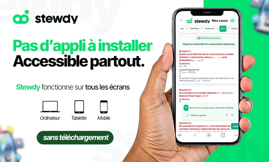 Image 3: Un mois de succès scolaire avec Stewdy, le coach basé sur l'IA