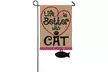 Dog and Cat Themed Burlap Garden Flags and Flag Stands - Second Medium