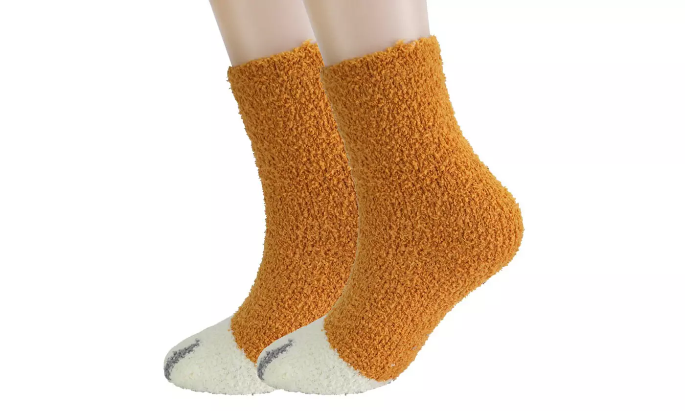 Winter Cat Claws Cute Thick Warm Sleep Floor Socks Sleep Indoor Socks