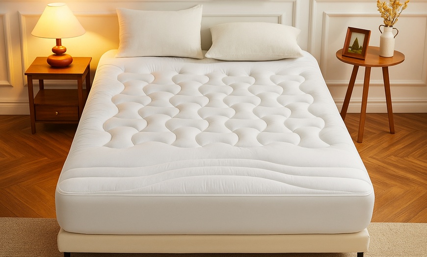 Image 1: Surmatelas Confort 100 % microfibre imperméable, Sampur
