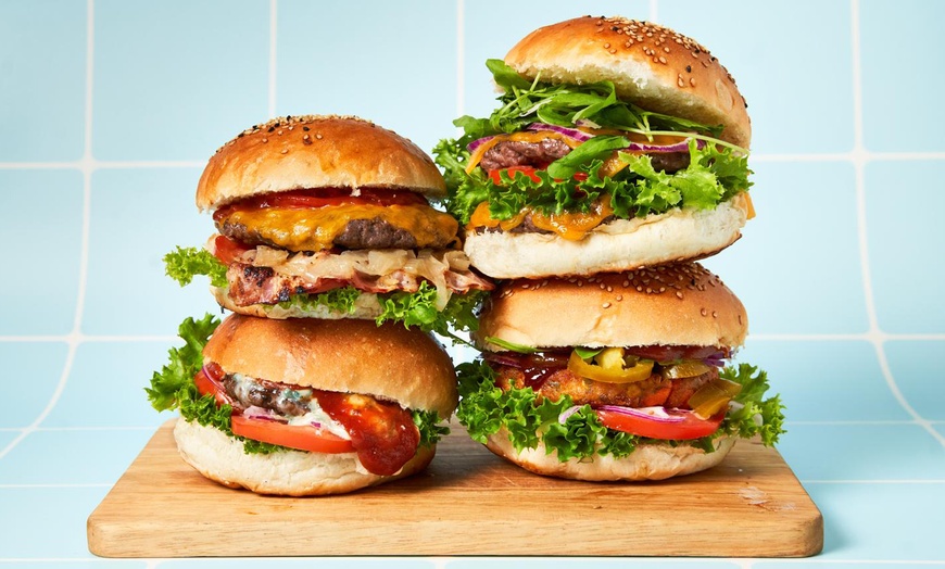 Image 1: Premium-Burger nach Wahl inkl. Pommes frites für 1-4 Personen