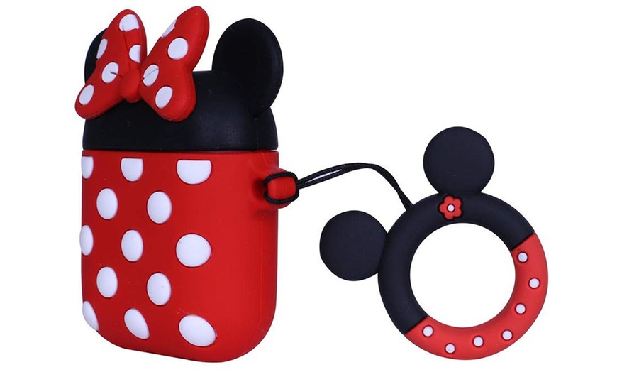Image 9: Mickey / Minnie Premium AirPod Silicone Case Cover Dust-Proof & Shock Resistant
